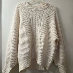 Sonoma size XXL cream cable knit soft sweater